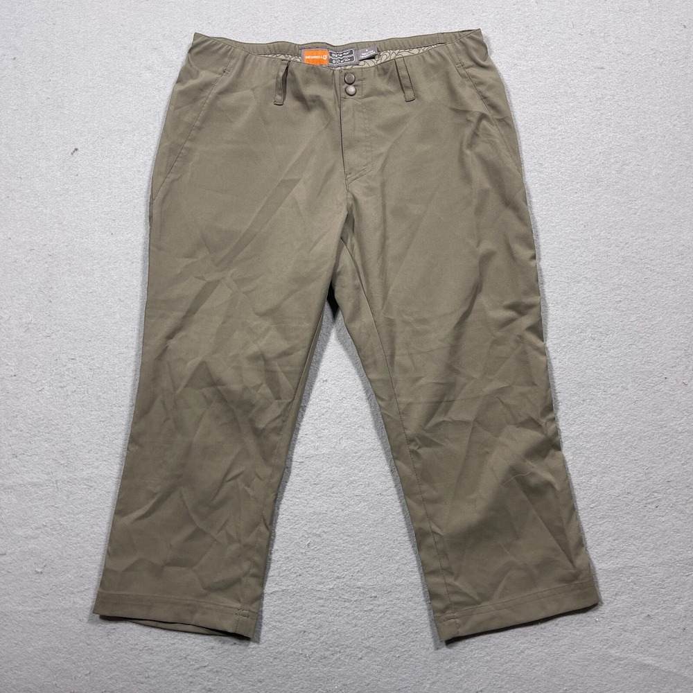 Merrell Opti-Wick Hiking Pants Women 4 Cropped Relaxed Fit Olive Green Gorpcore
